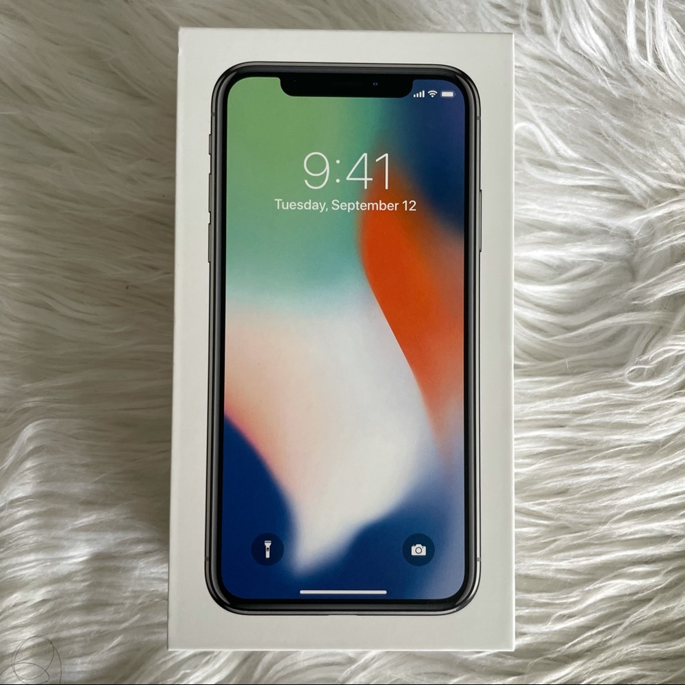 Empty box apple iphone X 64 GB silver